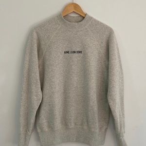 COPY - Aime Leon Dore Oatmeal mock Sweatshirt